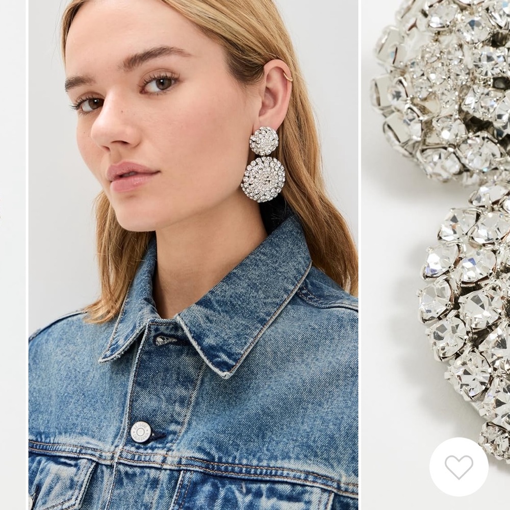 Lelet NY Crystal Drop Earrings NWT